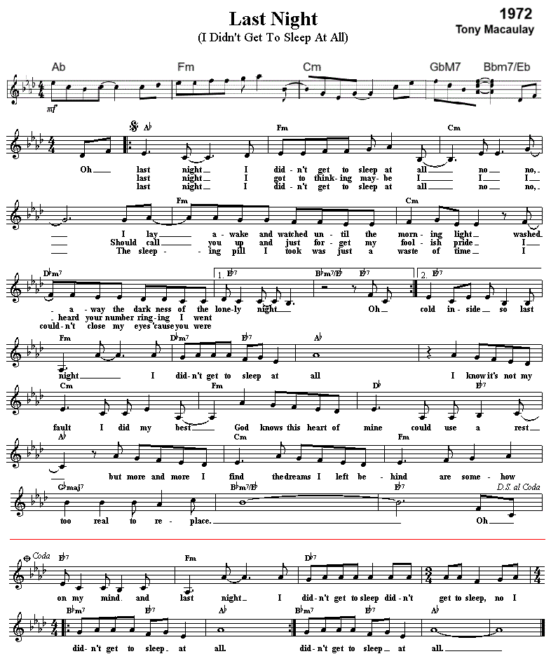 Sheet Music